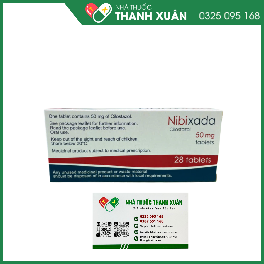 Nibixada 50mg cải thiện vận động ở bệnh nhân bị đau cách hồi ở chân